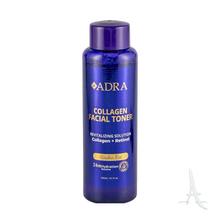 تونر پاک کننده صورت آدرا حاوی کلاژن و رتینول